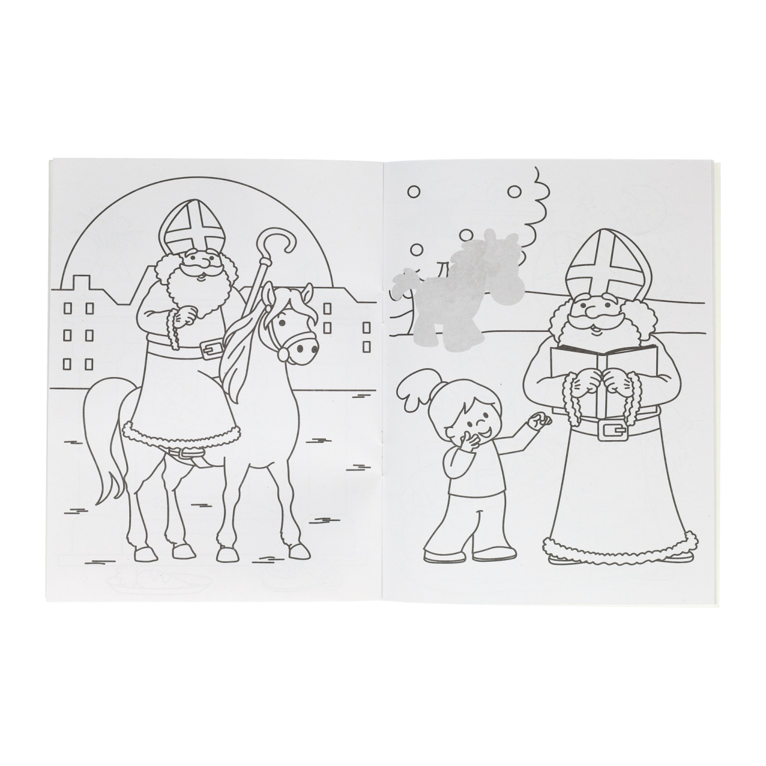 Livre de coloriage Sinterklaas avec autocollants