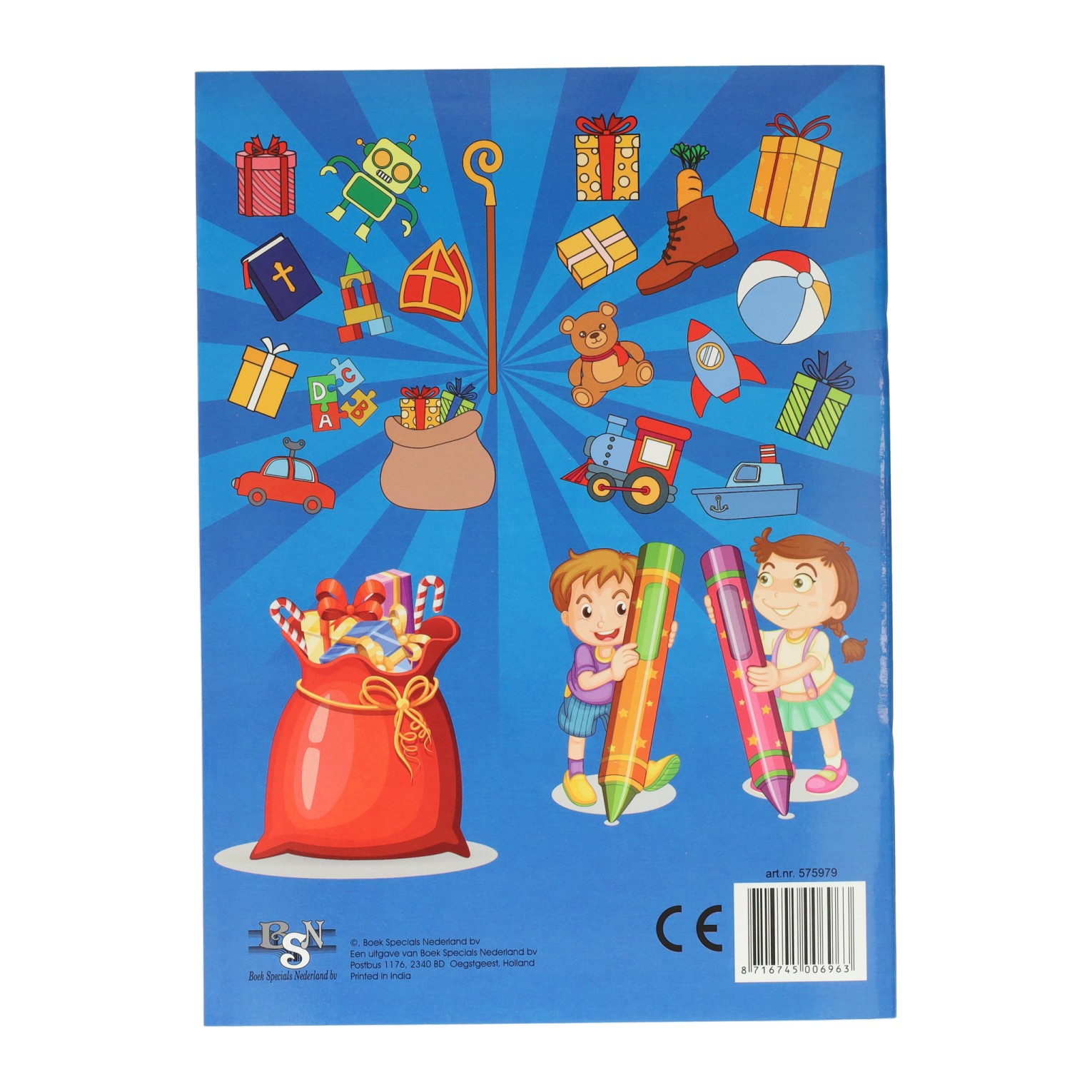 Sinterklaas-Sticker und Malbuch