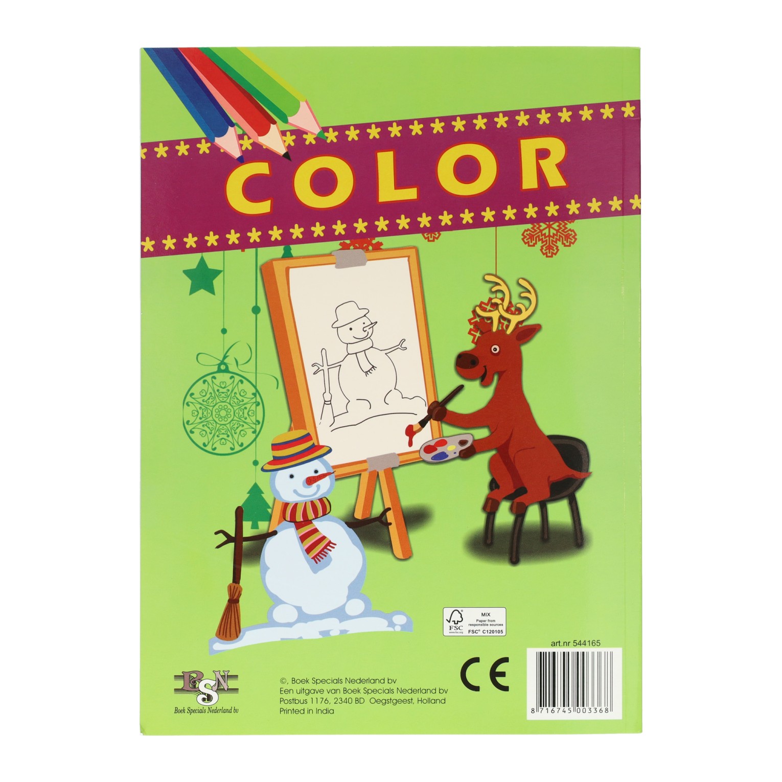 Livre de coloriage de Noël, 48 pages.