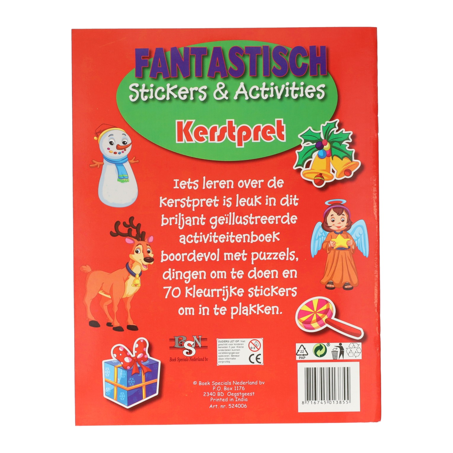 Fantastisch Stickers- en Activiteiten Kerstpret