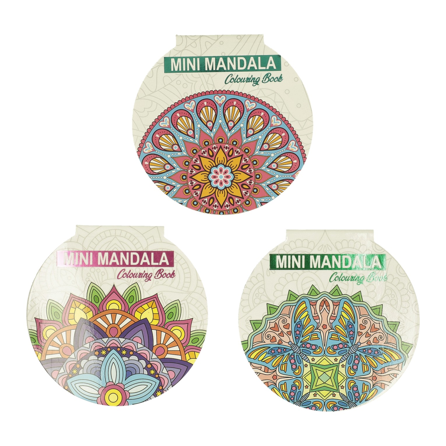 Mini Mandala Kleurboek - Rond - Rode voorkant