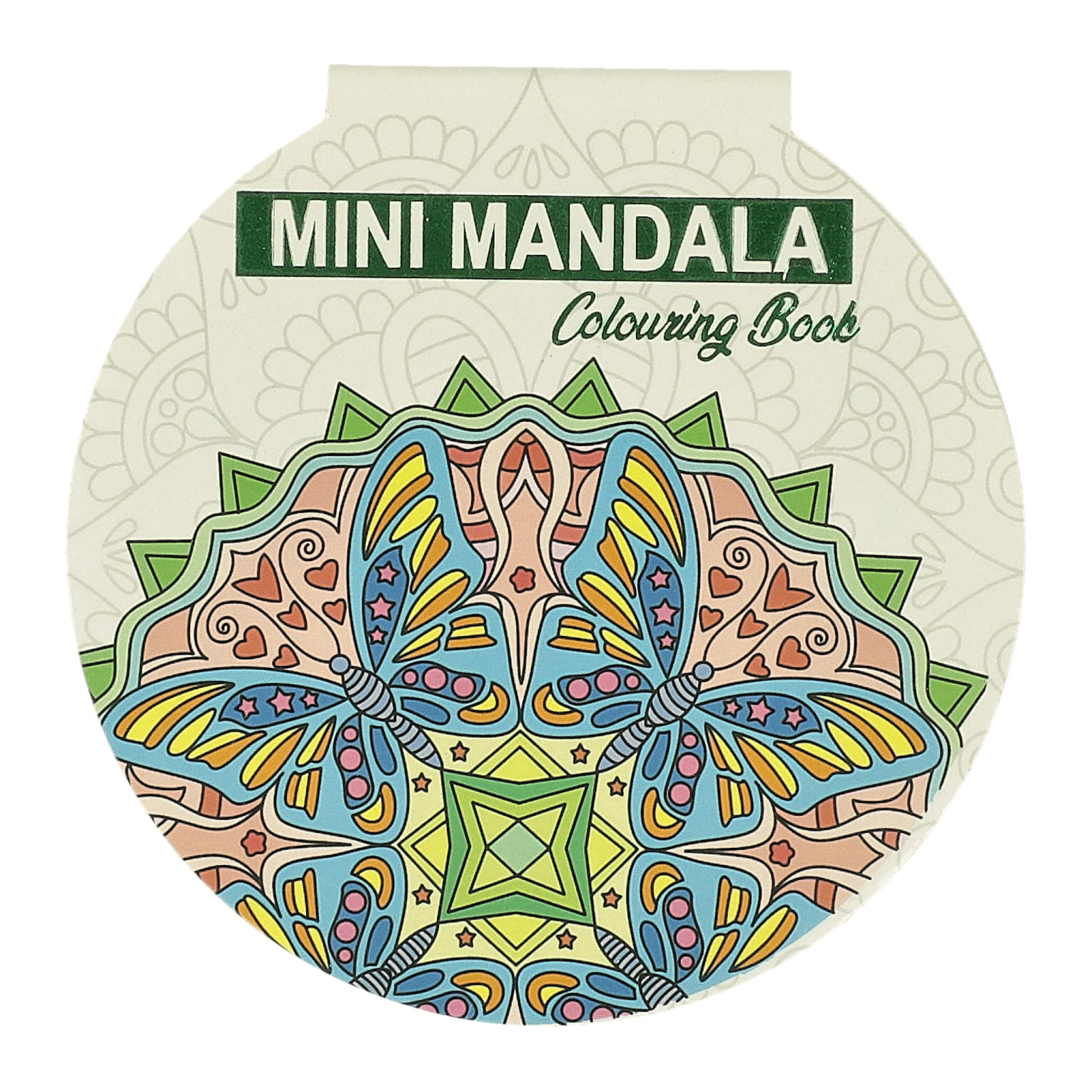 Mini-Mandala-Malbuch rund