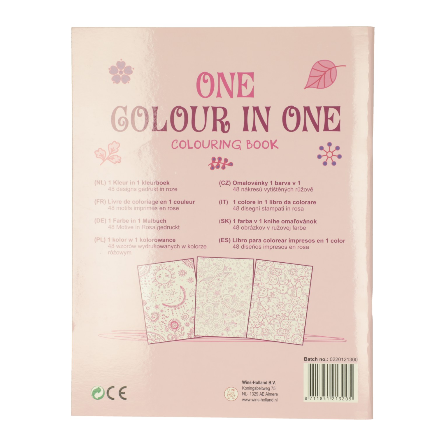 Livre de coloriage 1 en 1 rose