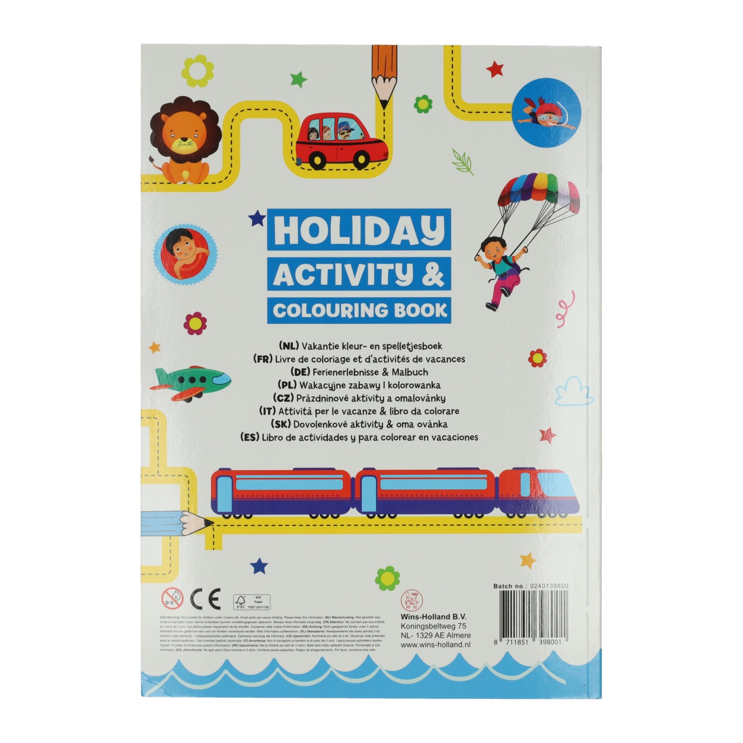 Vakantie Kleur- en Activiteitenboek met Stickers