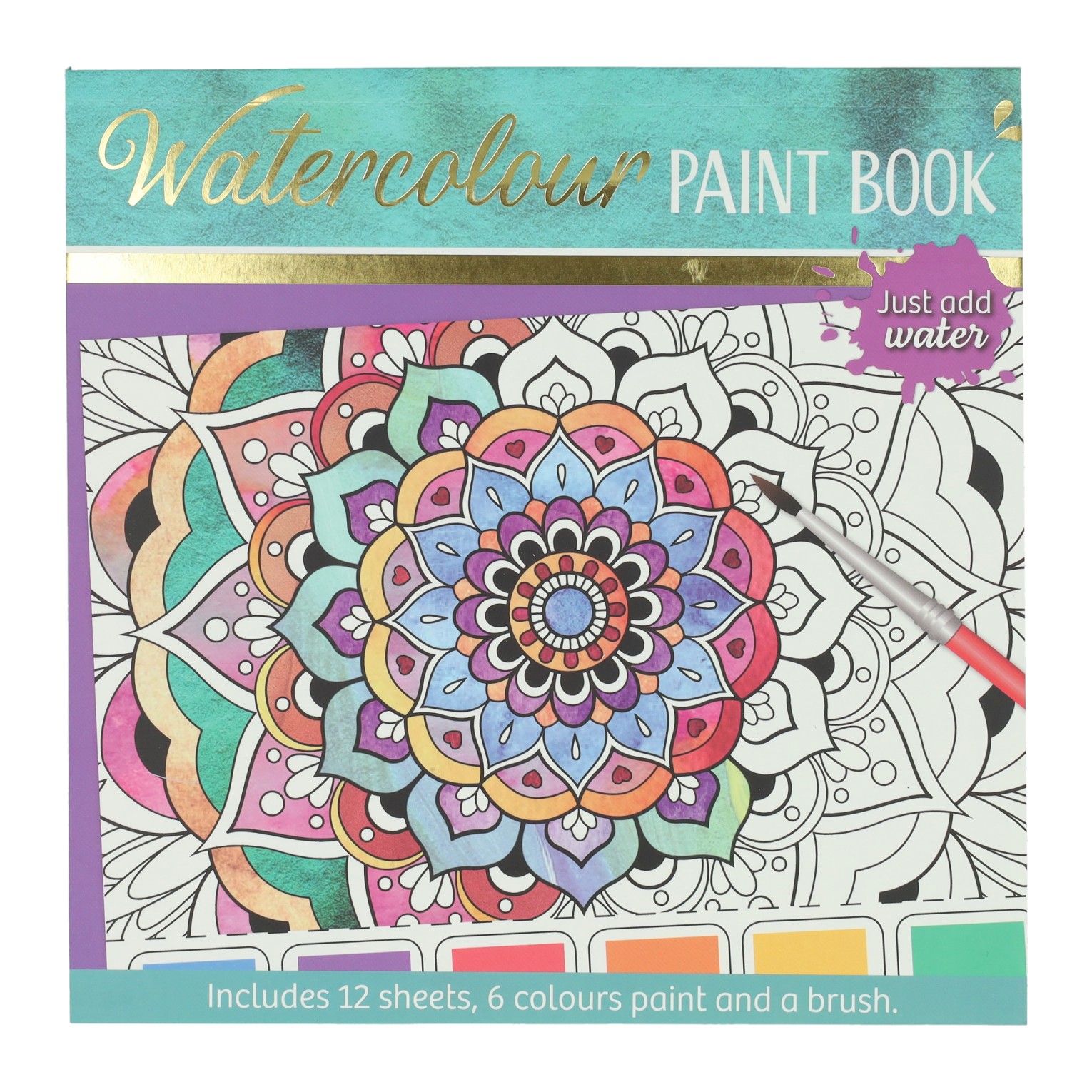 Waterverfkleurblok Volwassenen - Mandala's