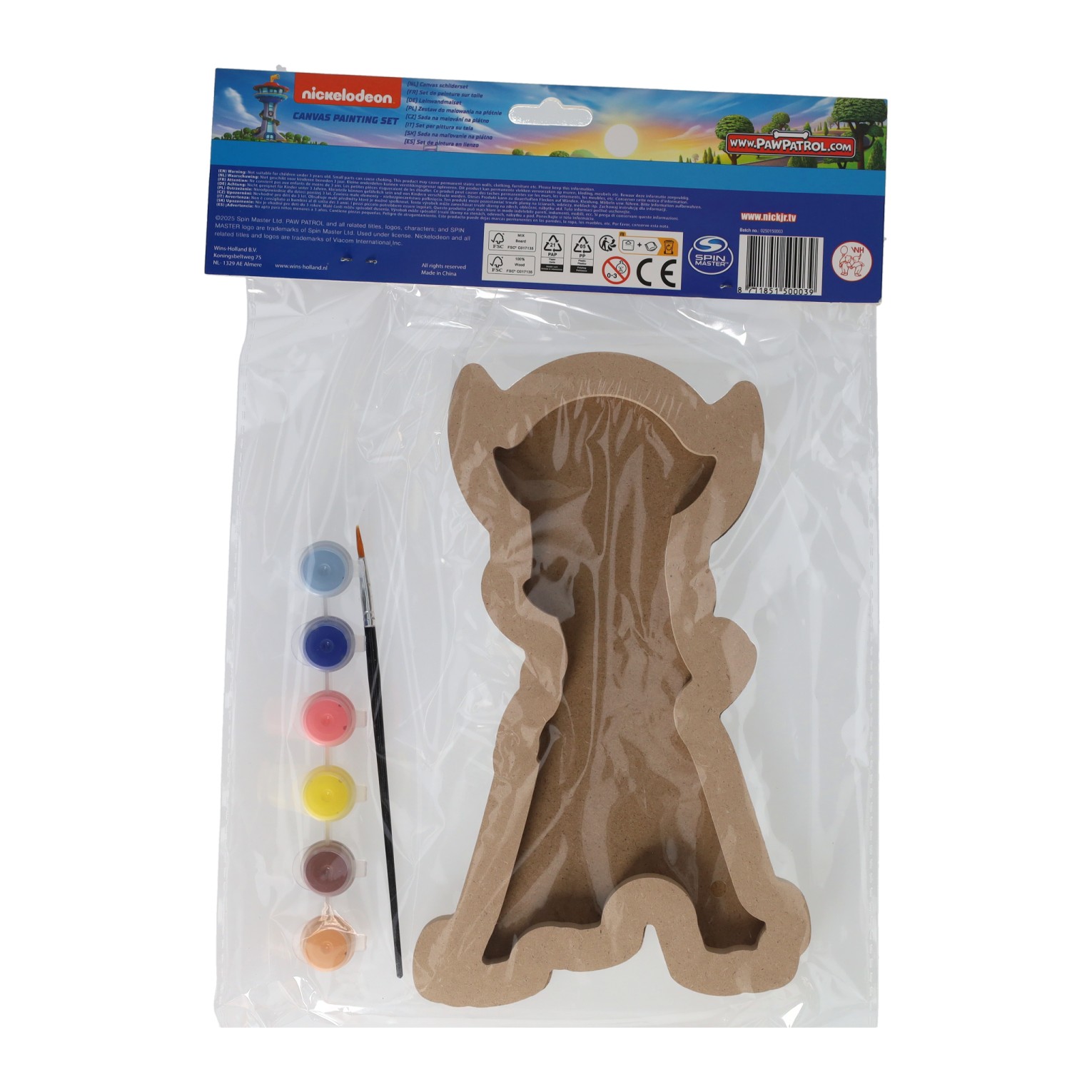 Figuur Canvas Schilderen PAW Patrol - Chase