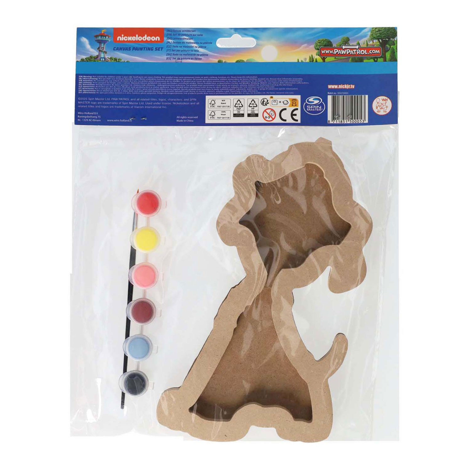 Leinwandbild PAW Patrol - Marshall - inkl. Pinsel und 6 Farben