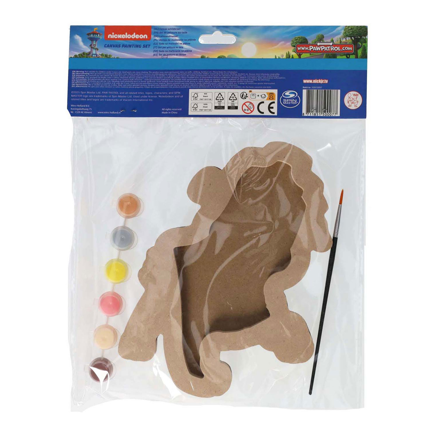 Leinwandbild PAW Patrol - Rubble - inkl. Pinsel und 6 Farben