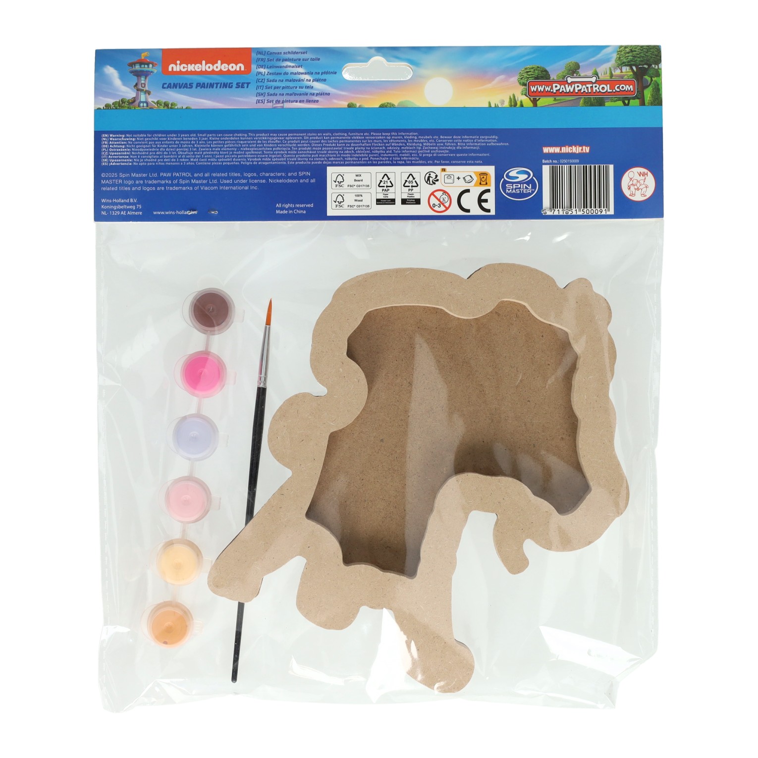 Figuur Canvas Schilderen PAW Patrol - Skye