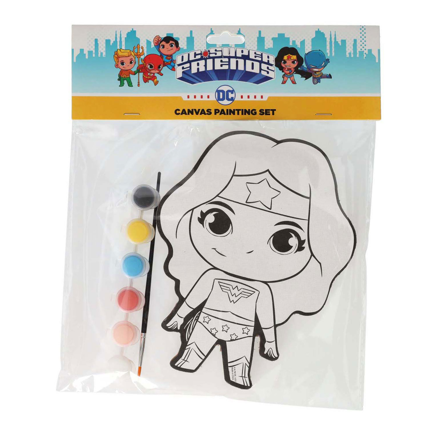 Leinwandbild DC Comics – Wonder Woman – inkl. Pinsel und 6 Farben