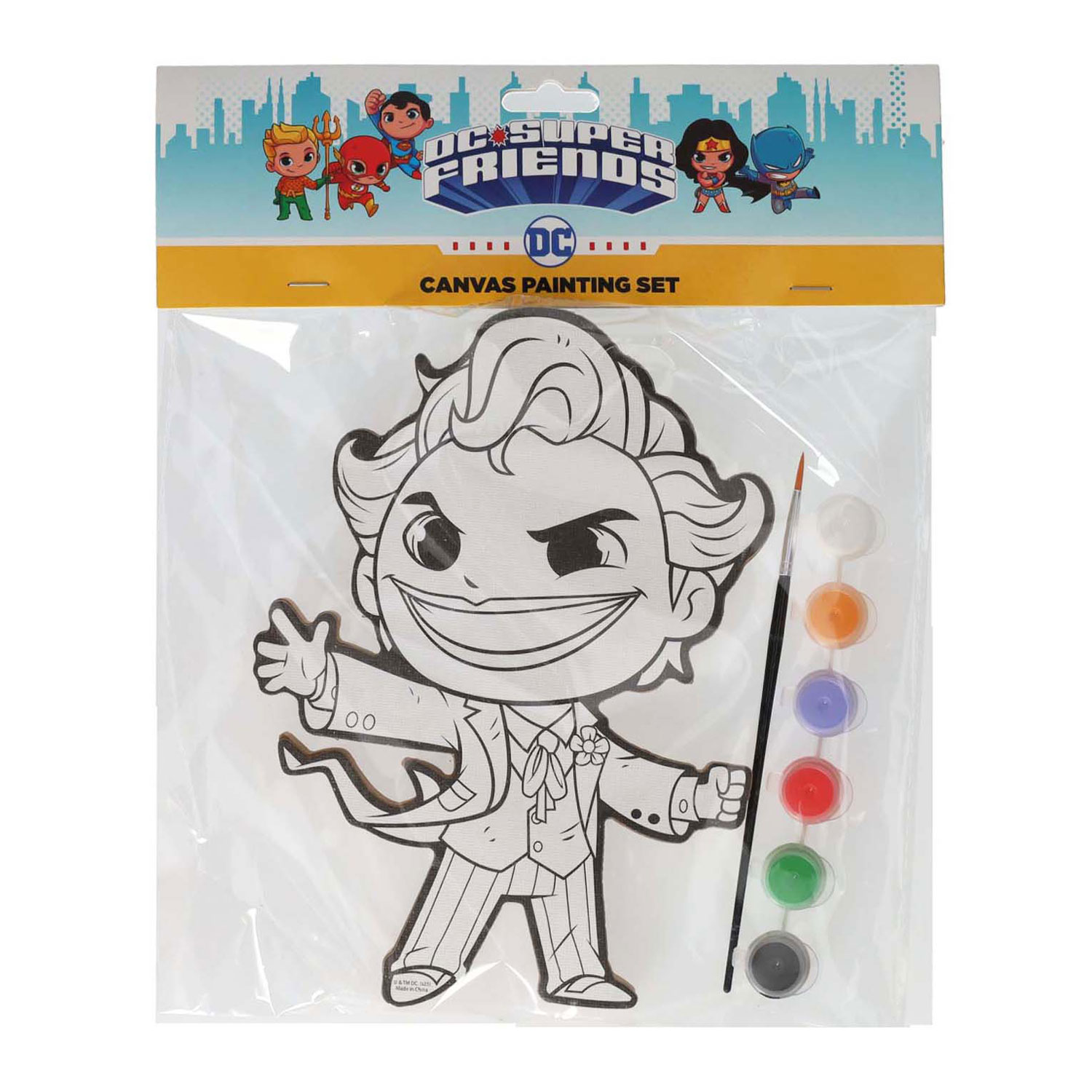 Leinwandbild DC Comics – Der Joker – inkl. Pinsel und 6 Farben