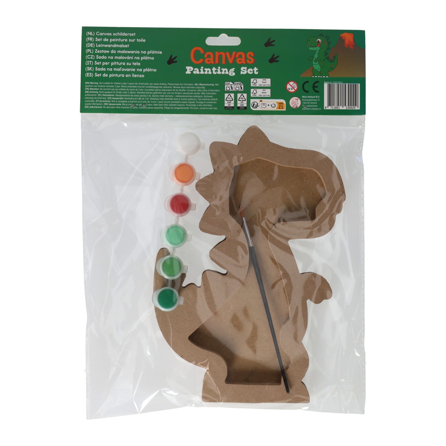 Figuur Canvas Schilderen - Dino