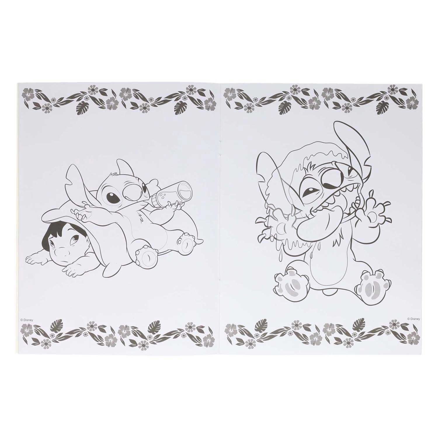 Stitch Colorio-Malbuch, 32 Seiten.