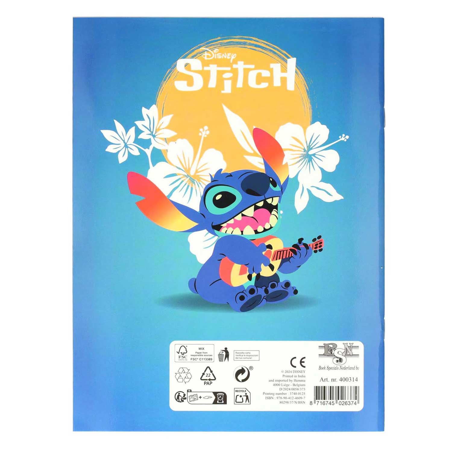 Stitch Colorio-Malbuch, 32 Seiten.