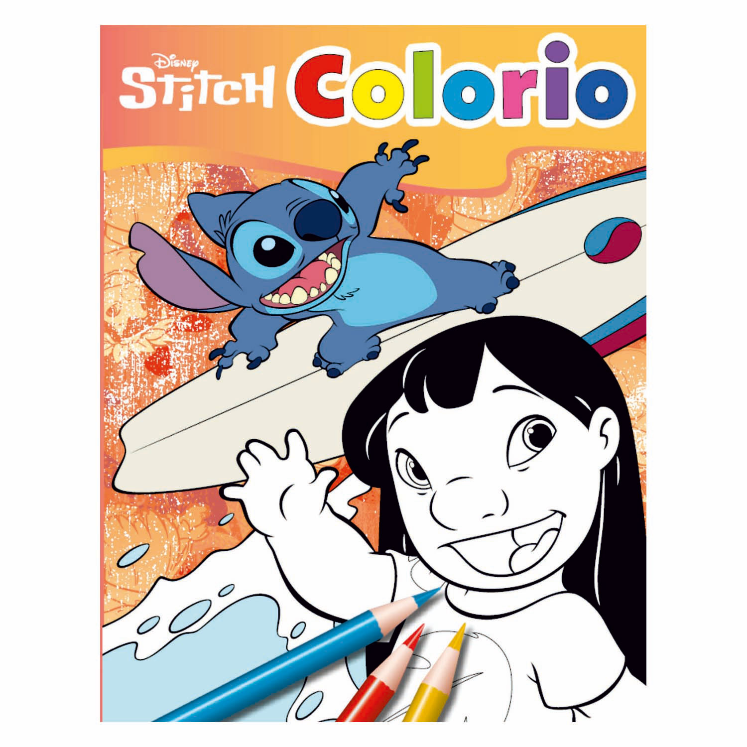 Stitch-Malbuch 2, 32 Seiten.