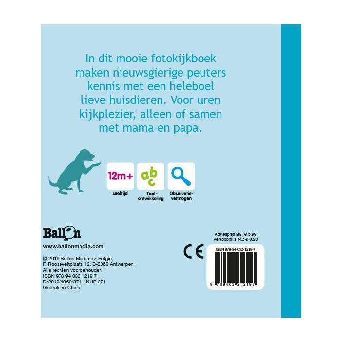 Dierenvriendjes Kartonboekje Huisdieren
