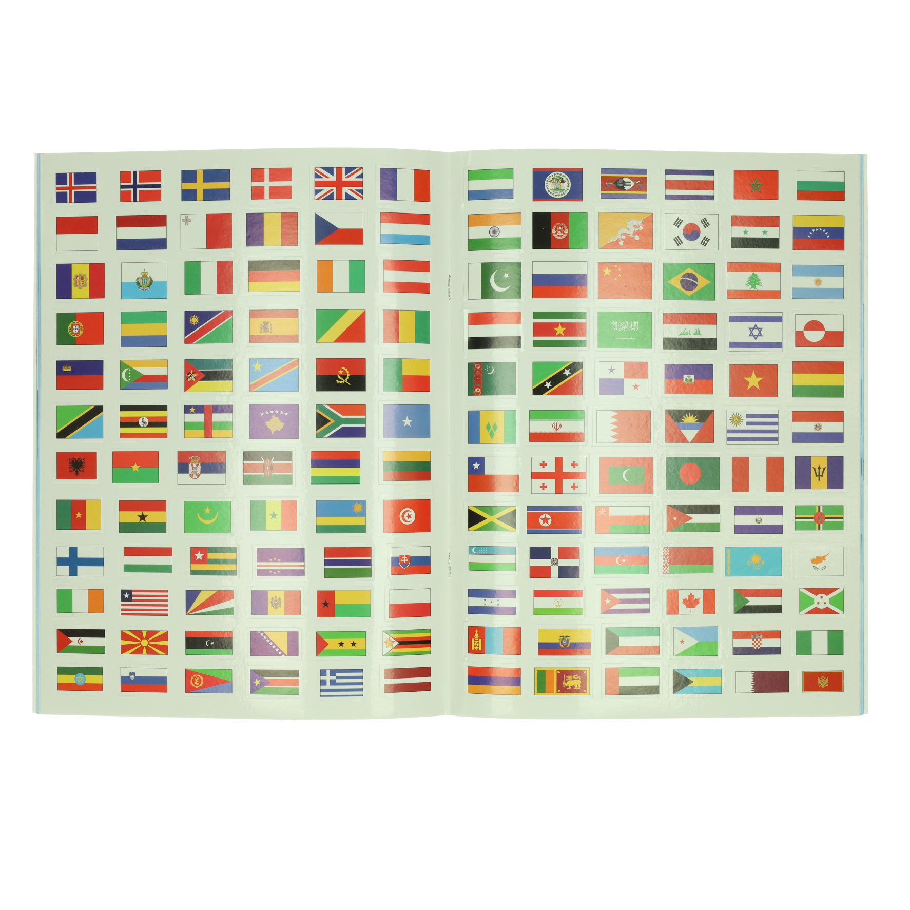 Atlas des drapeaux - 250 autocollants