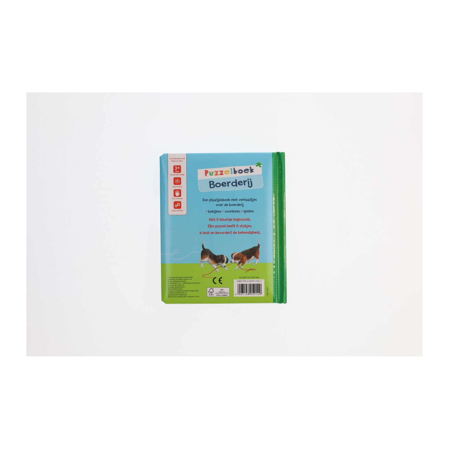 Livre de puzzles de la ferme - 5 puzzles