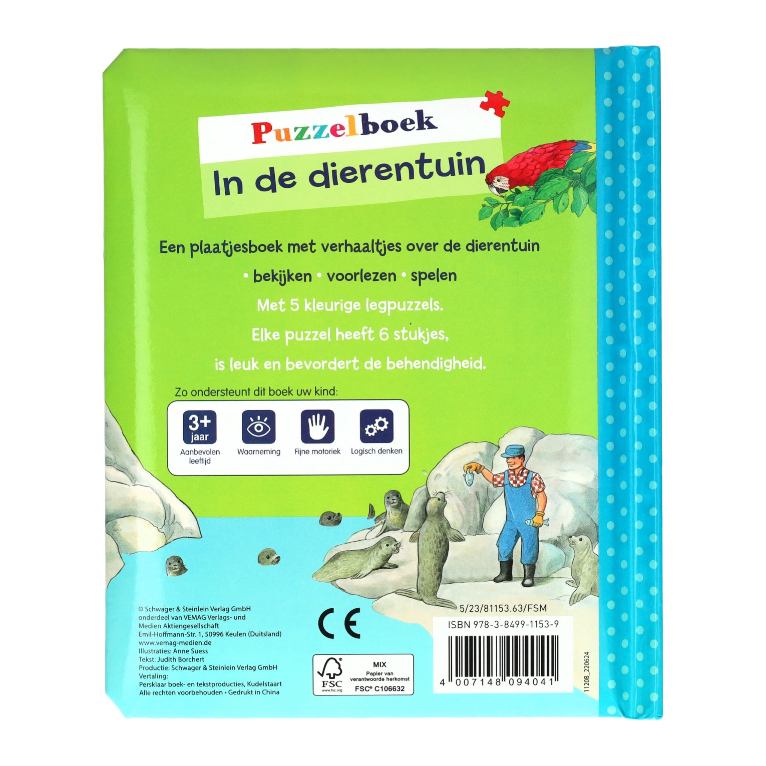 Puzzelboek in de Dierentuin