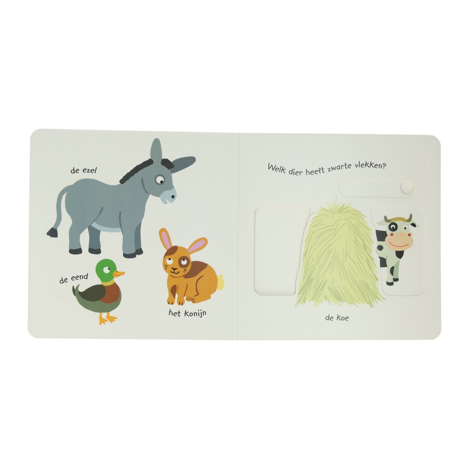 Livre coulissant en carton - Jouer et apprendre à la ferme