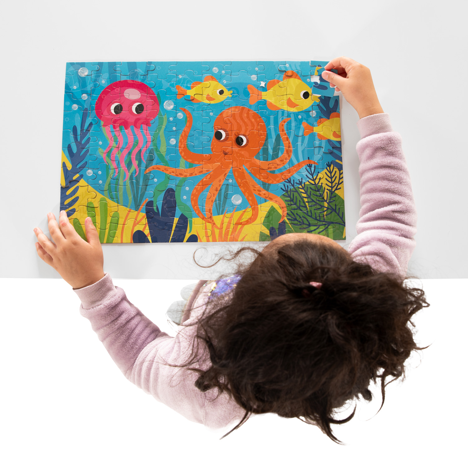 Glow in the Dark Puzzle Unterwasserwelt, 100 Teile.