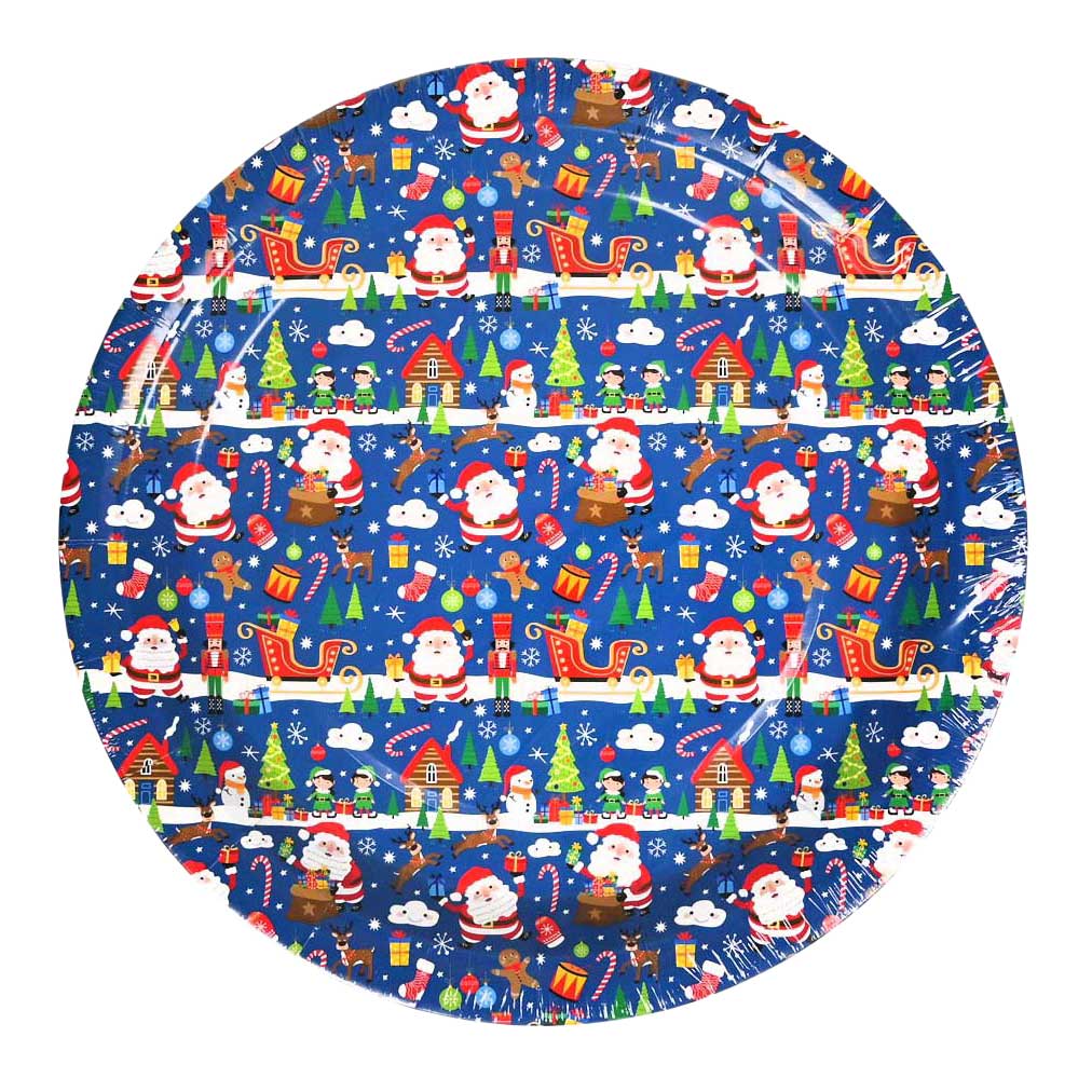 Papieren Borden Kerst - 10st.