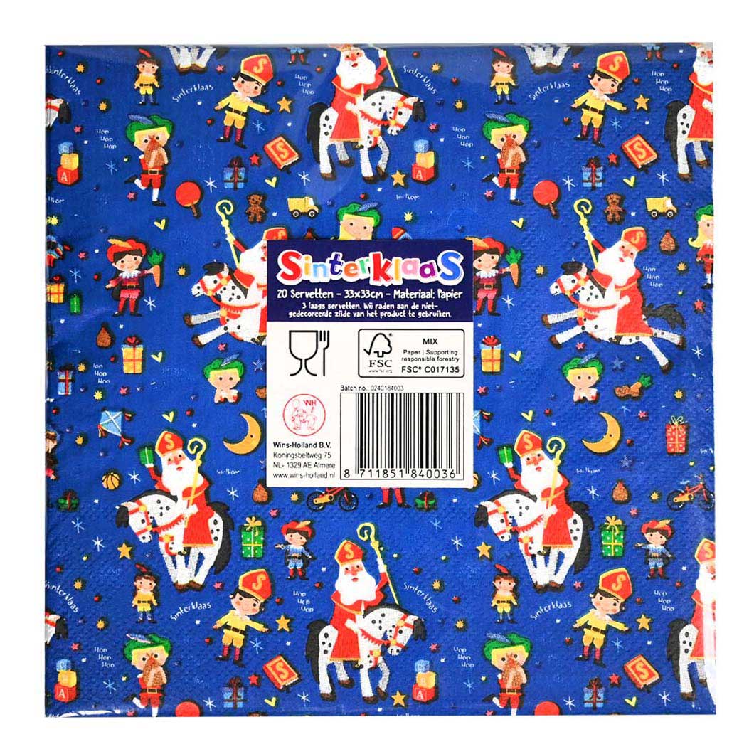 Servetten Sinterklaas Feest - 20st.