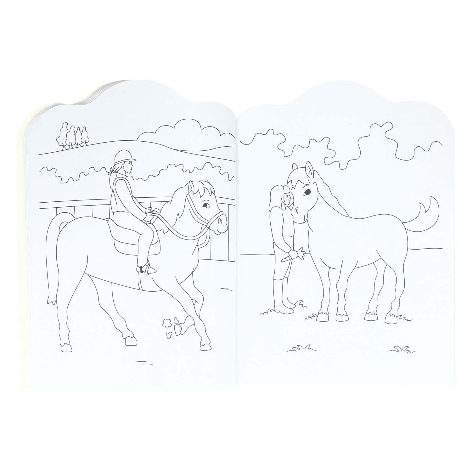 Kleurboek voor Kinderen Pony's en Paarden