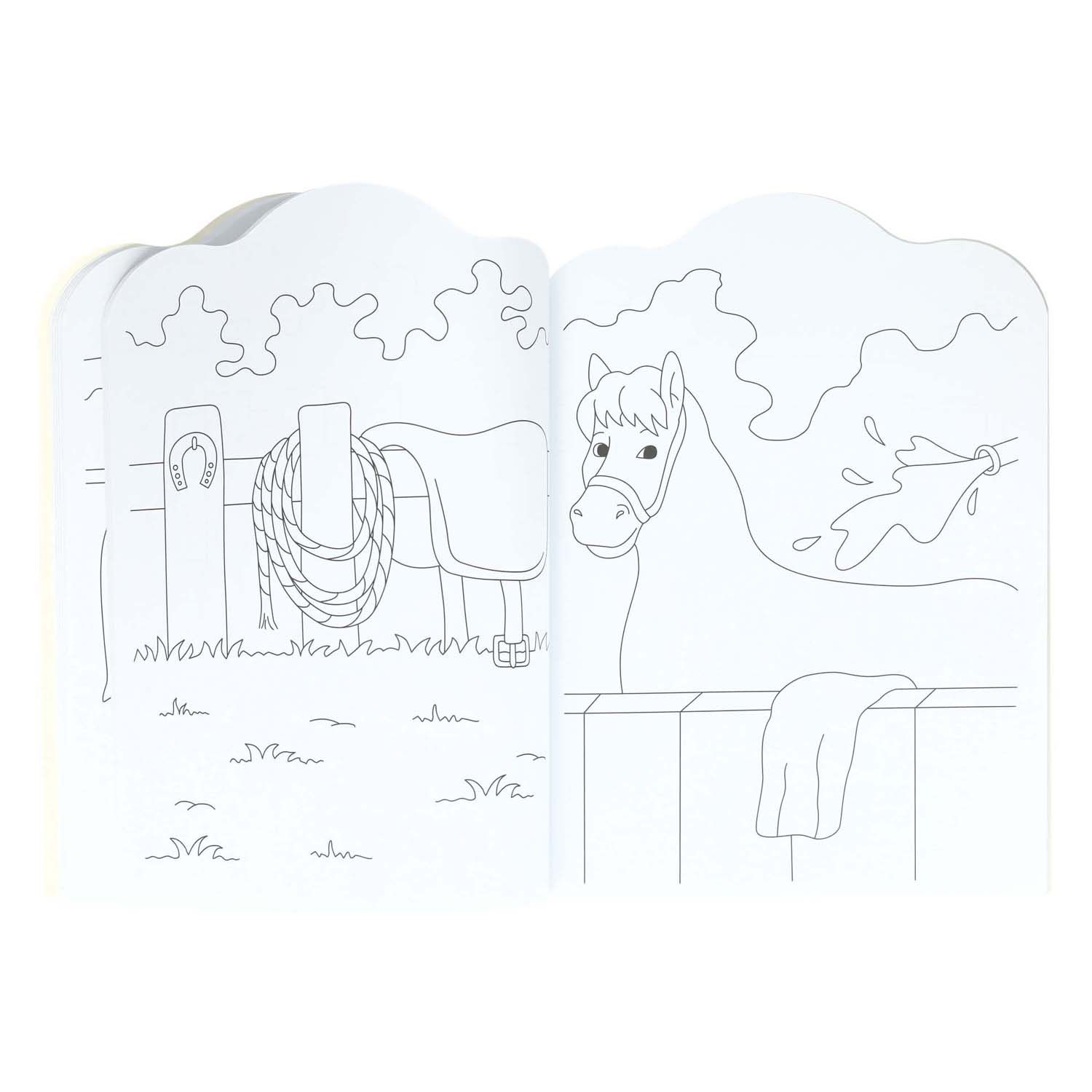 Kleurboek voor Kinderen Pony's en Paarden