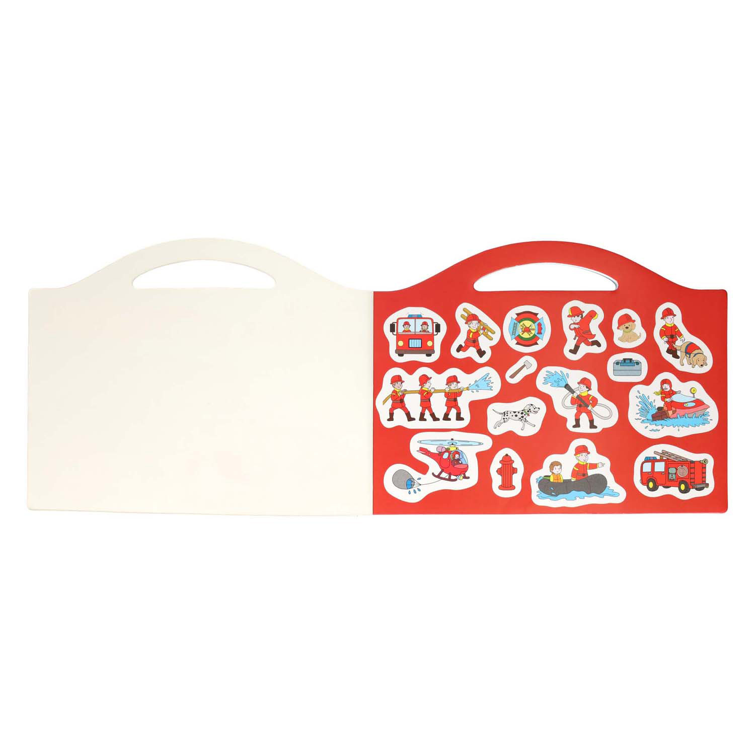 Mon livre de coloriage « Les pompiers » - avec des autocollants et 96 pages à colorier