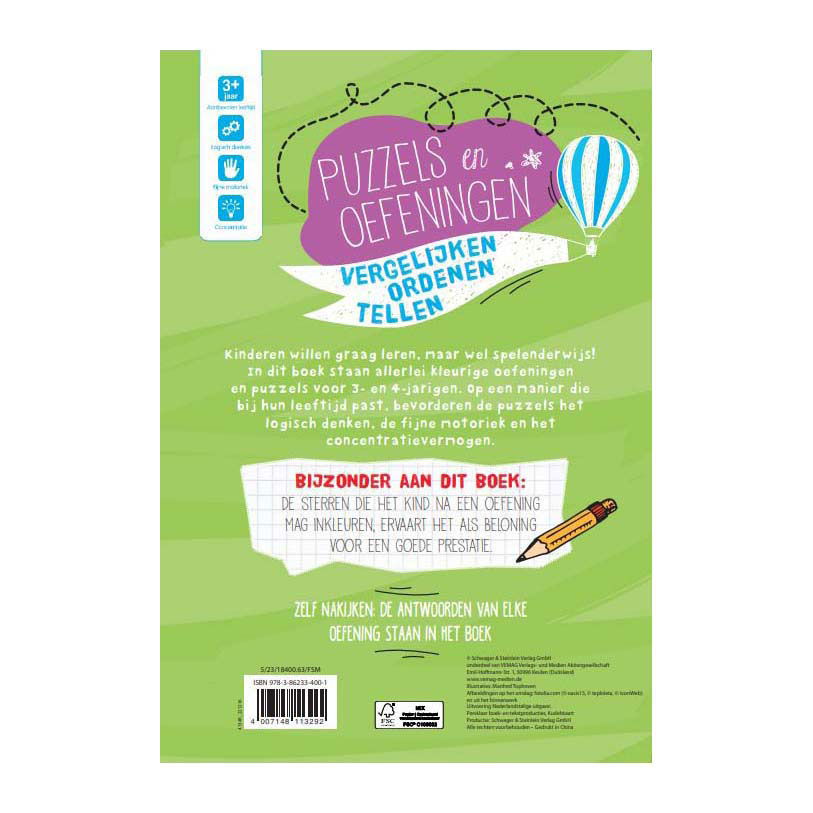 Puzzels en Oefeningen - 3-4 Jaar