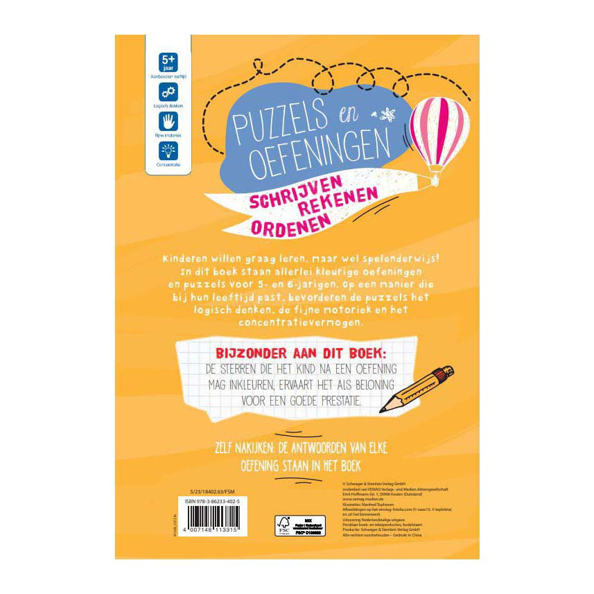 Puzzels en Oefeningen - 5-6 Jaar