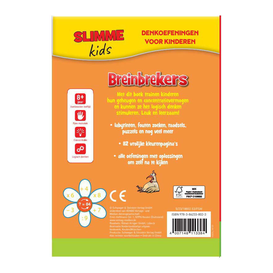 Slimme Kids Breinbrekers 112 Kleurpagina's - Vanaf 8 Jaar
