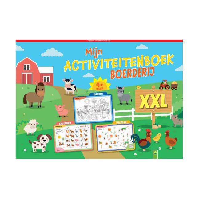 Mon livre d'activités XXL à la ferme - Coloriages et puzzles