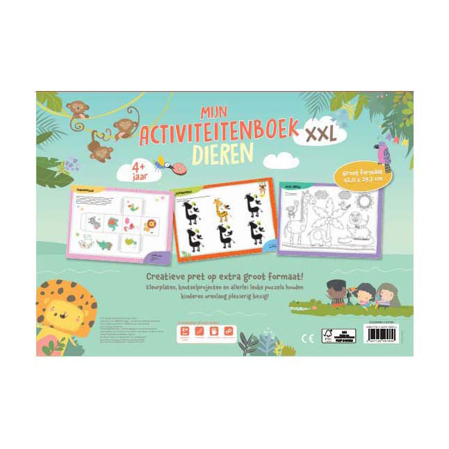 Mon cahier d'activités XXL Animaux - Coloriages et puzzles