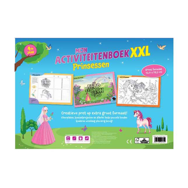Mon cahier d'activités XXL Princesses - Coloriages et puzzles