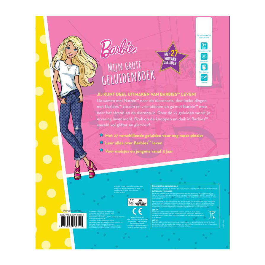 Mijn Grote Geluidenboek Barbie - met 27 Geluiden
