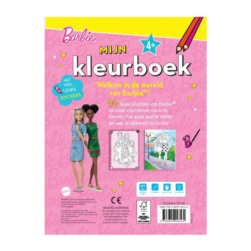 Mein Malbuch mit Stickern - Barbie