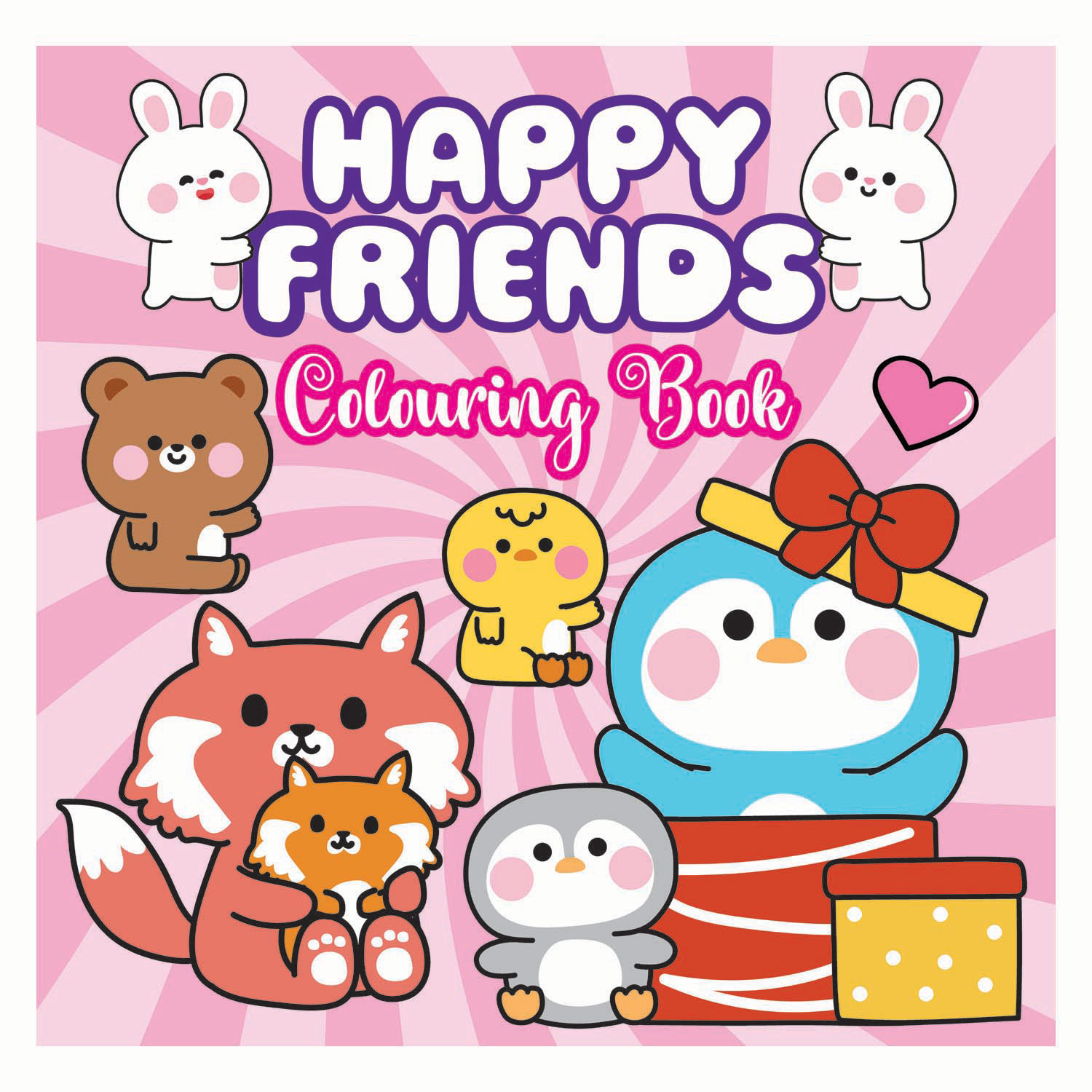 Happy Friends Kleurboek - 96pag.