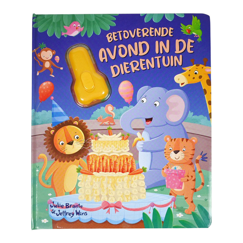 Kartonboek met Zaklamp Dierentuin - 3jr.