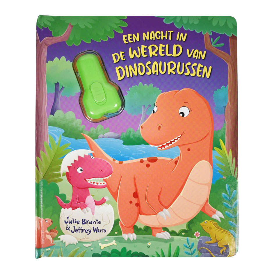 Kartonboek met Zaklamp Dinosaurus - 3jr.