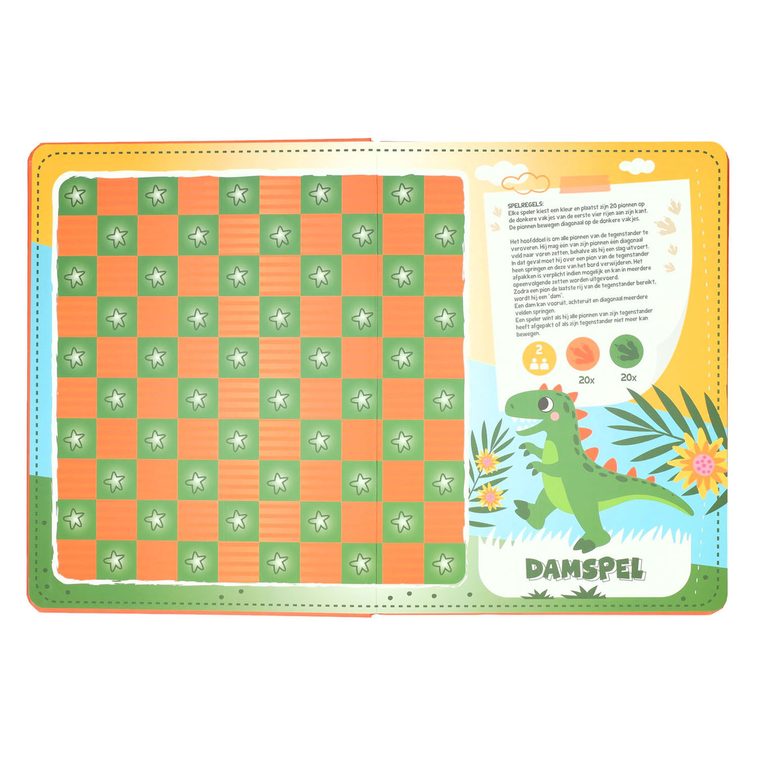 Livre de jeux de société : 8 jeux de dinosaures - 3 ans