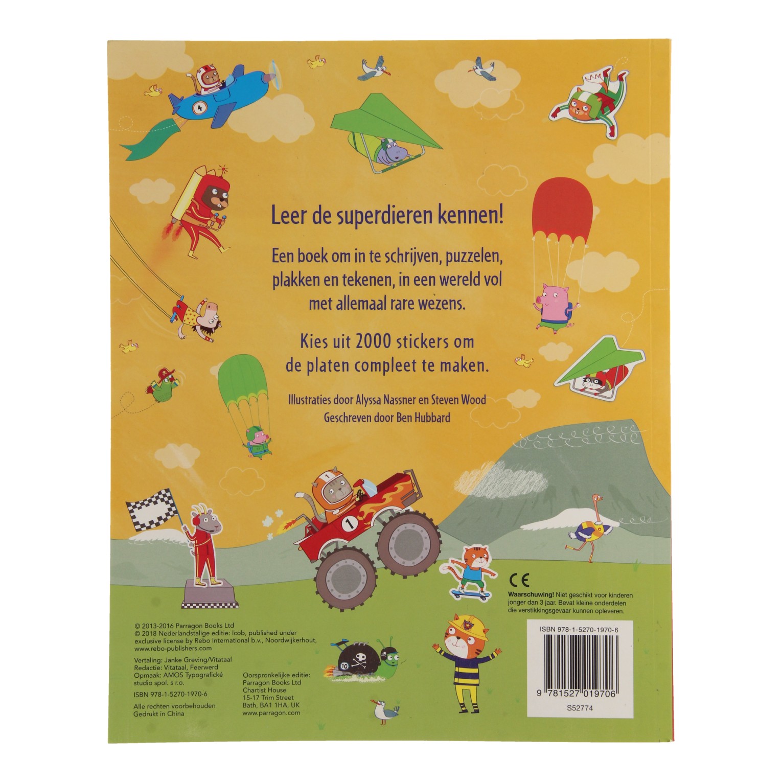 Makkelijk te gebeuren Buitenlander aardolie Stickerboek Dieren, 2000 stickers online ... | Lobbes Speelgoed België