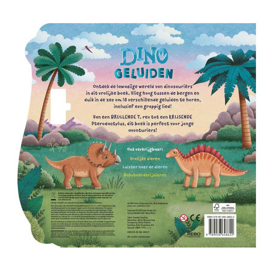 Livre de sons de dinosaures - 18 sons
