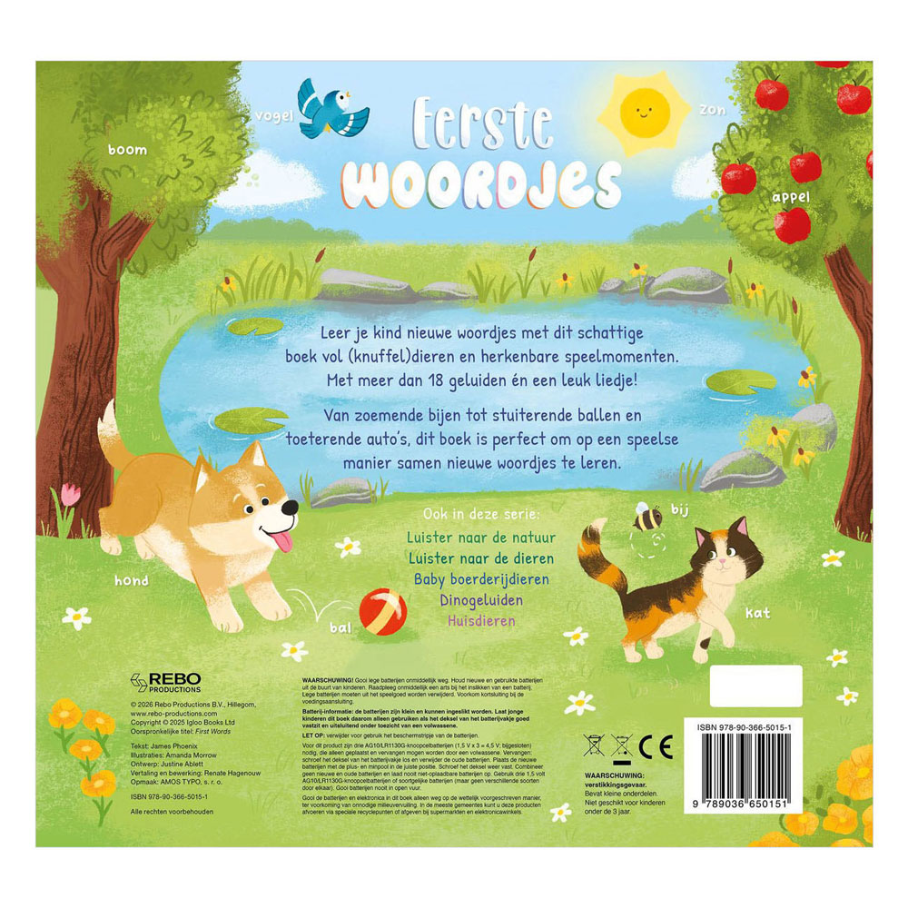 Eerste woordjes - 18 geluidenboek