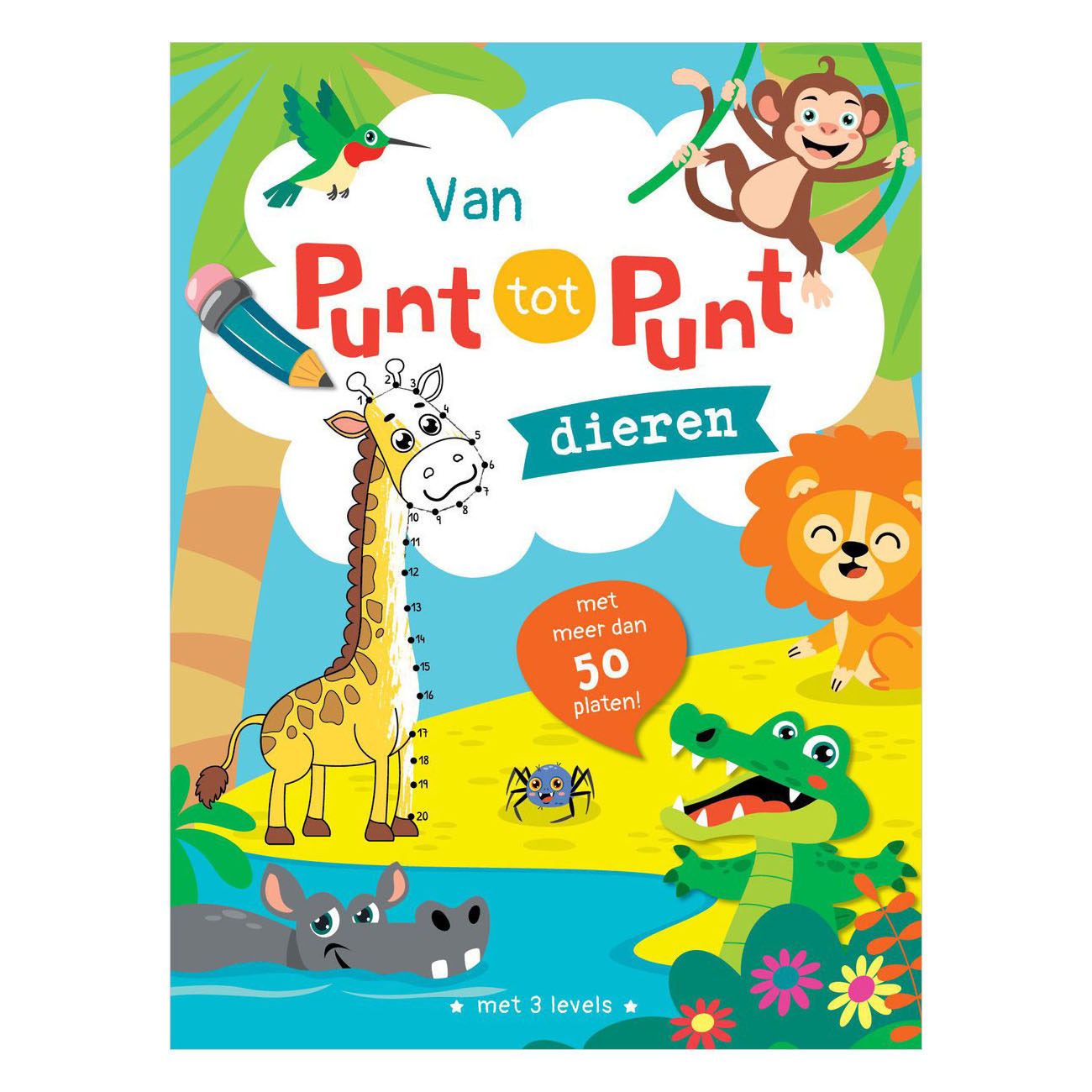 Dieren - van punt tot punt Tekenboek
