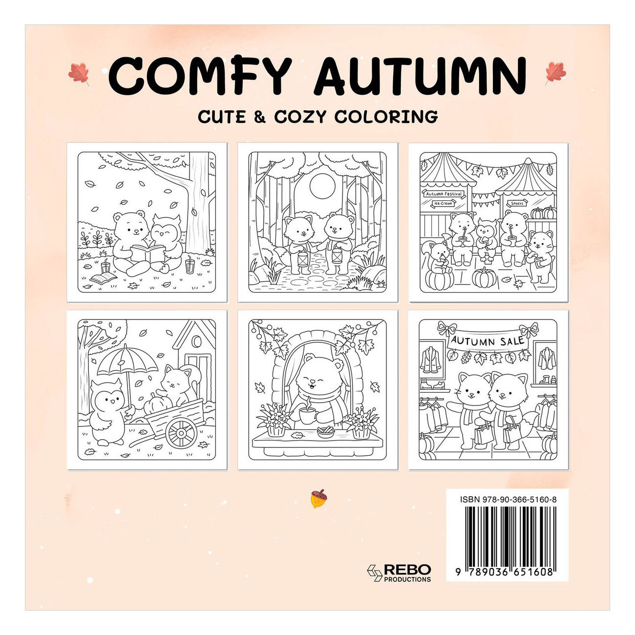 Comfy autumn - Cute & cozy Kleurboek