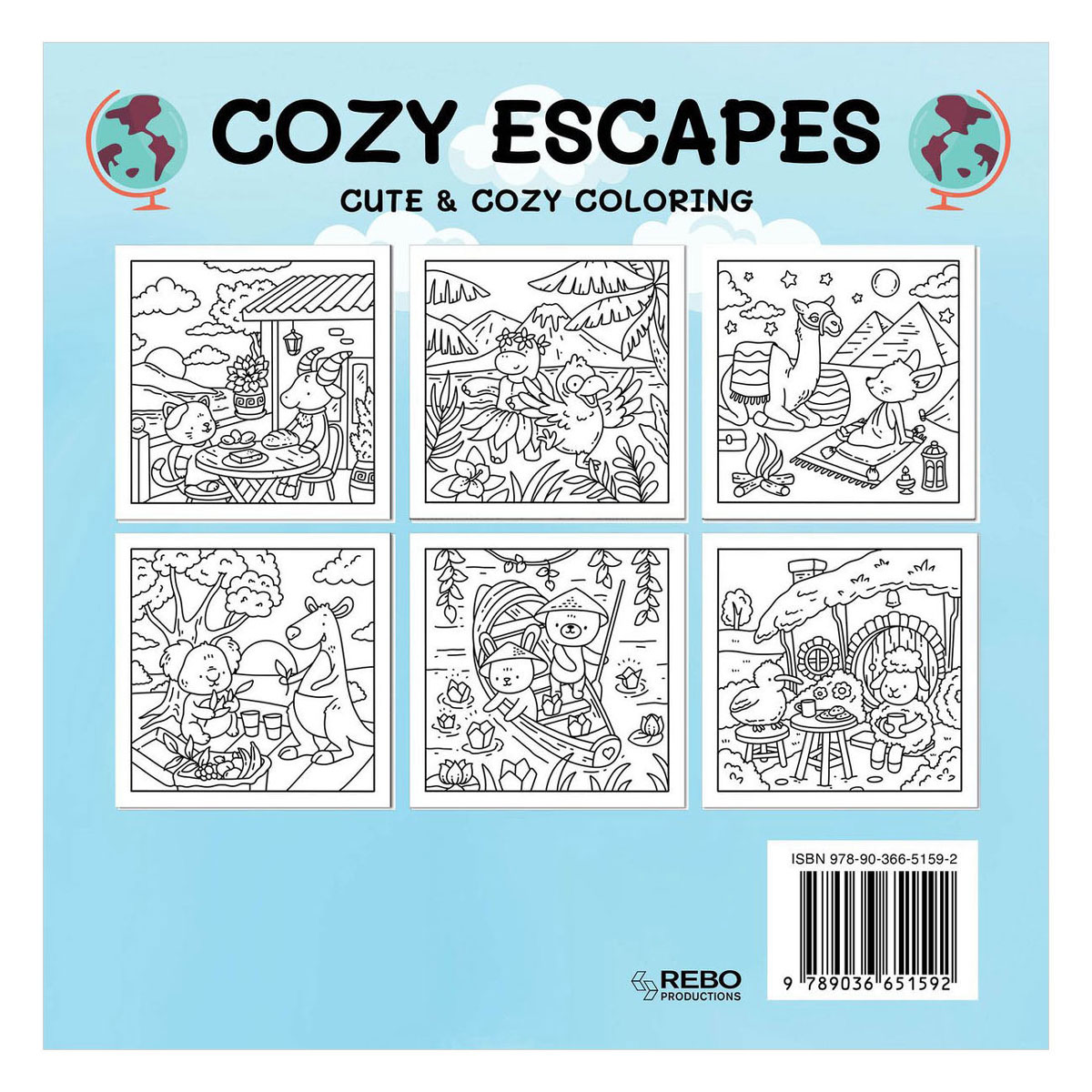 Cozy escapes - Cute & cozy Kleurboek