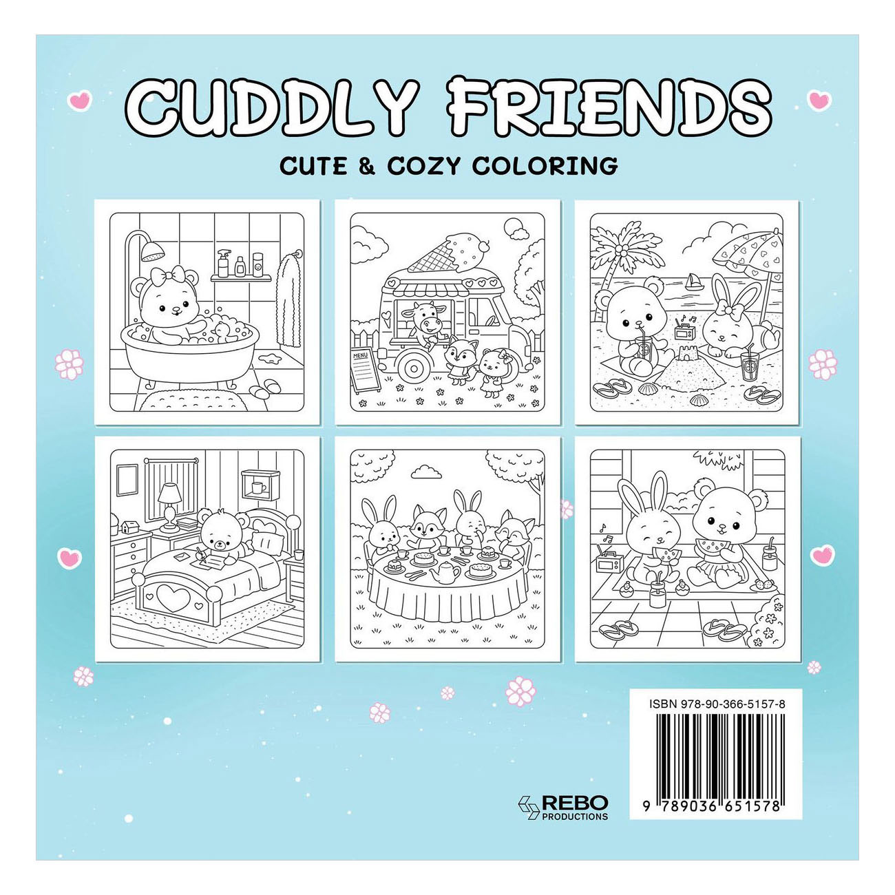Cuddly friends - Cute & cozy Kleurboek