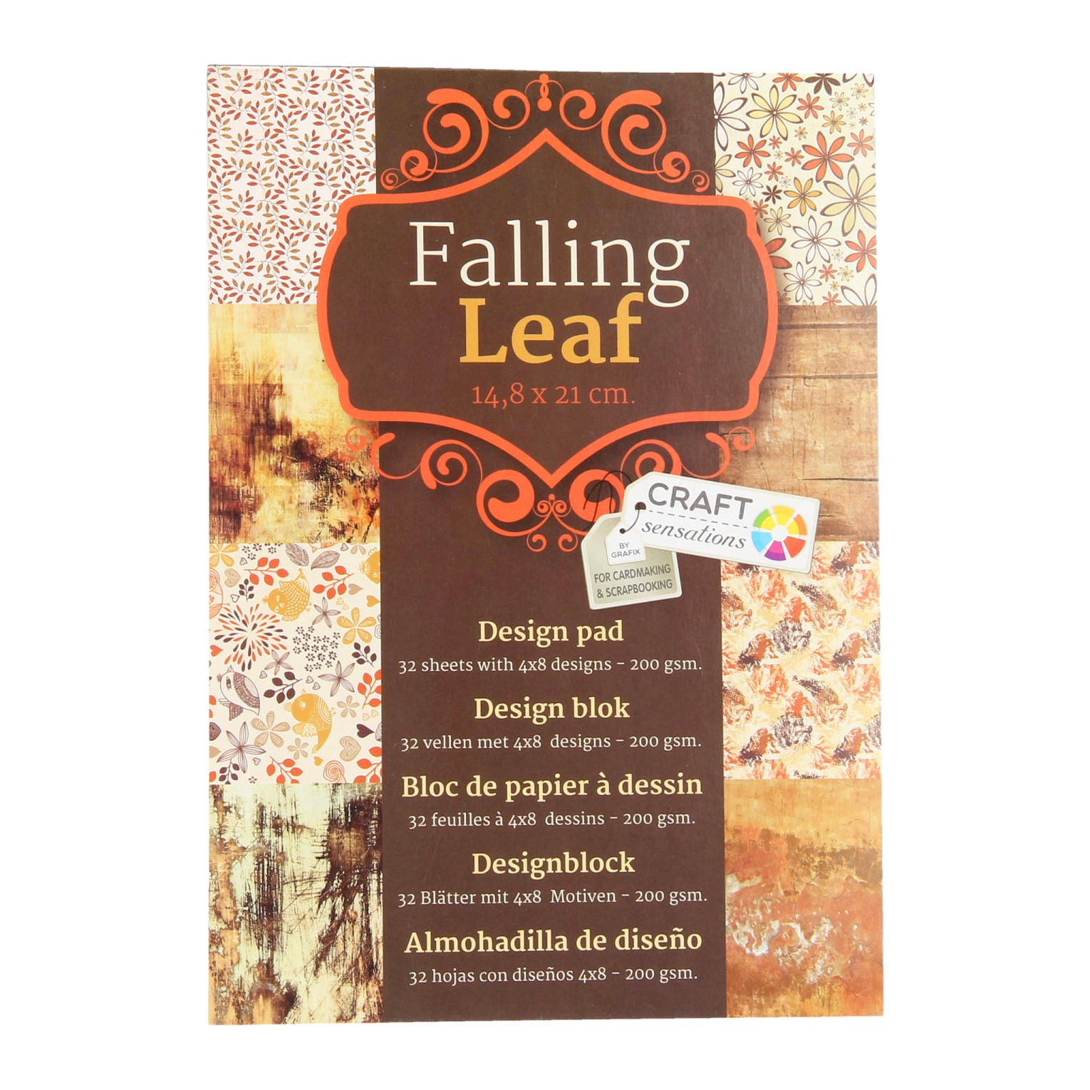Design Blok A5 - Falling Leaf